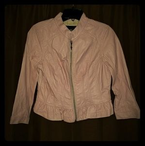 Guess leather like jacket size Medium Like new!